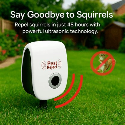 Electronic Ultrasonic Device for Deterring Squirrels in Outdoor Spaces