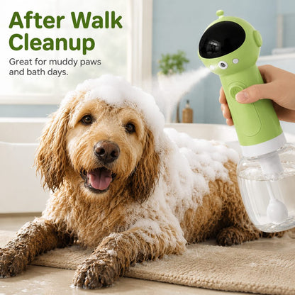 Ortekor AstroFoam Pet Bath Bubble Maker for Home Dog Baths - One-Press Dense Foam Sprayer for Less Hand-Scrubbing & Cleaner Bath Time