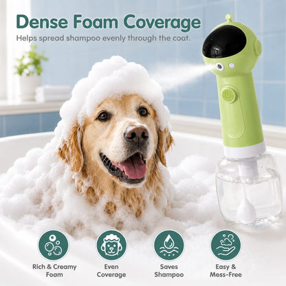 Ortekor AstroFoam Pet Bath Bubble Maker for Home Dog Baths - One-Press Dense Foam Sprayer for Less Hand-Scrubbing & Cleaner Bath Time