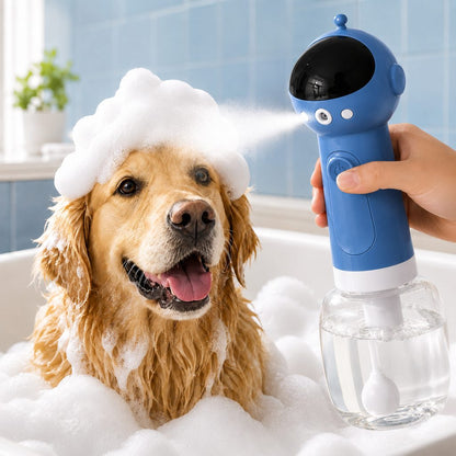 Ortekor AstroFoam Pet Bath Bubble Maker for Home Dog Baths - One-Press Dense Foam Sprayer for Less Hand-Scrubbing & Cleaner Bath Time