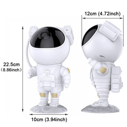 Space Star Projector Night Light with Removable Astronaut Figure for Bedroom & Kids Room | RGB LED Nebula Ceiling Lamp with Remote Control T