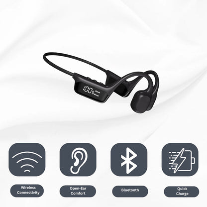 Open-Ear Bone Conduction Wireless Headphones – Lightweight Sport Earphones with 13-Hour Battery, IPX5 Water Resistant for Running, Cycling