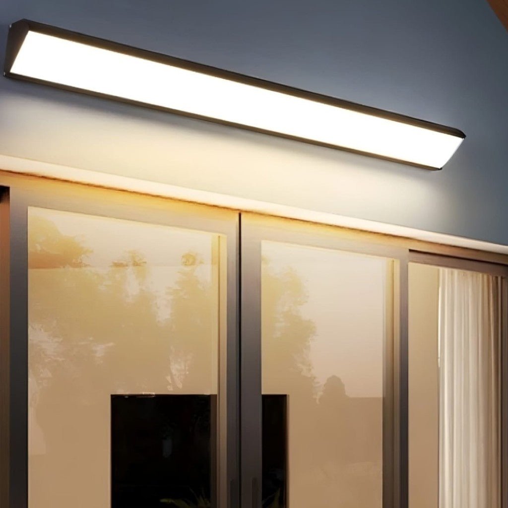 Outdoor LED Wall Sconce Hardwired Waterproof Aluminum Light Fixture for Patio Entry Garden in 4 Lengths Warm Neutral Cold White Black