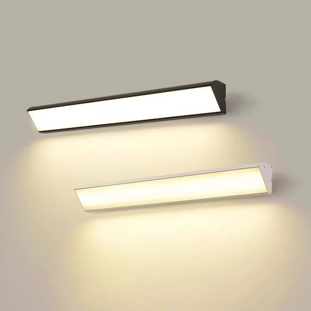 Outdoor LED Wall Sconce Hardwired Waterproof Aluminum Light Fixture for Patio Entry Garden in 4 Lengths Warm Neutral Cold White Black
