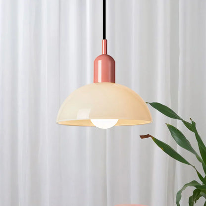 Glass Bowl Ceiling Fixture 10-12 Inch LED Overhead Luminaire White Orange Green Room Lighting Kitchen Island Hallway Contemporary Hardwired