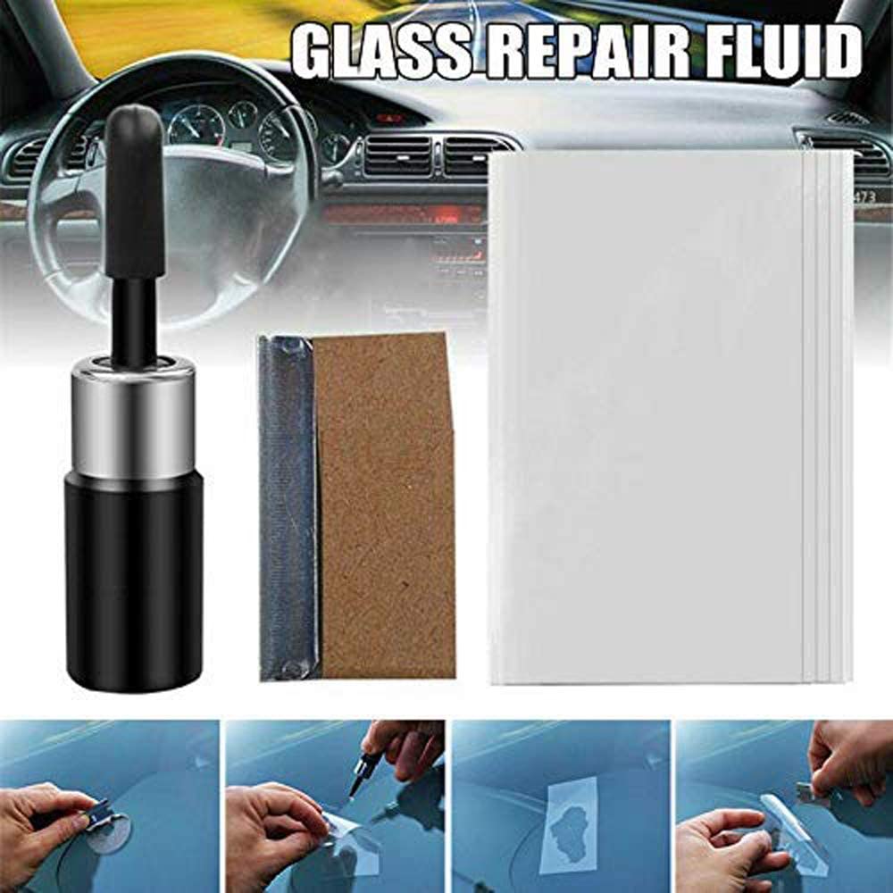 Windshield Chip Repair Kit – DIY Glass Crack Filler Resin for Cars, Trucks & SUVs – Stops Spread of Bulls-Eye & Star Breaks
