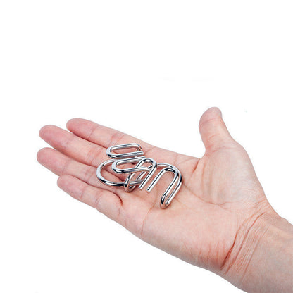 Brain Teaser Wire Disentanglement Game Set | Classic Metal Ring Puzzle Collection for Adults & Teens | Challenging IQ Logic Games