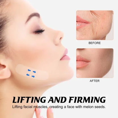 Transparent Facial Contouring Strips for Jawline & Cheek Definition – Discreet Skin Smoothing Adhesive Bands