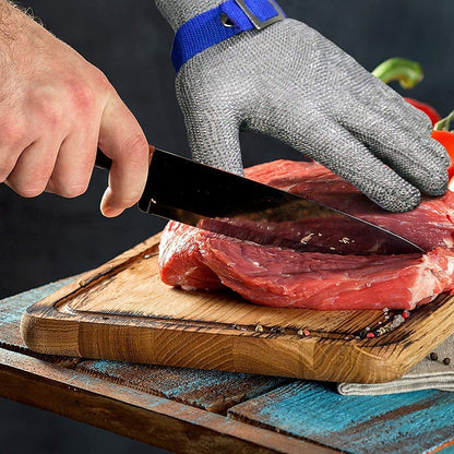 Cut-Resistant Stainless Steel Mesh Safety Glove for Kitchen, Oyster Shucking, Fishing & Food Prep