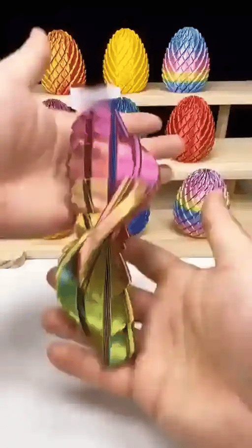 Fidget Toy Articulated Dragon Egg Pocket-Sized & Quiet