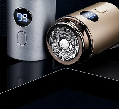 Compact USB Rechargeable Travel Shaver for Men On-the-Go Grooming Pocket-Size Cordless Facial Hair Trimmer Electric Razor