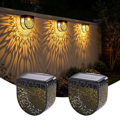 Lunaro - Solar LaceGlow Fence Wall Lights Set