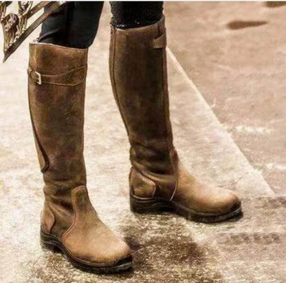 Insulated Knee-High Snow Boots for Women – Waterproof, Non-Slip Winter Footwear for Cold Weather Outdoor Activities & Everyday Wear