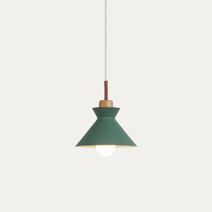 Wooden Hanging Light Fixture 11 inch E27 Socket Modern Nordic Ceiling Lamp for Bedroom Living Room Dining Area Kitchen Island Entryway Hallw
