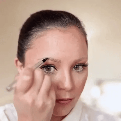 Four-Prong Precision Brow Defining Pencil with Long-Lasting 36-Hour Wear for Natural Hair-Like Strokes and Fuller Arches