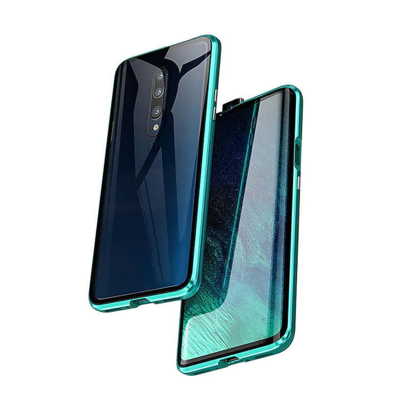 Coque de téléphone magnétique en verre trempé pour Samsung Galaxy avec protection double face et fermeture autobloquante