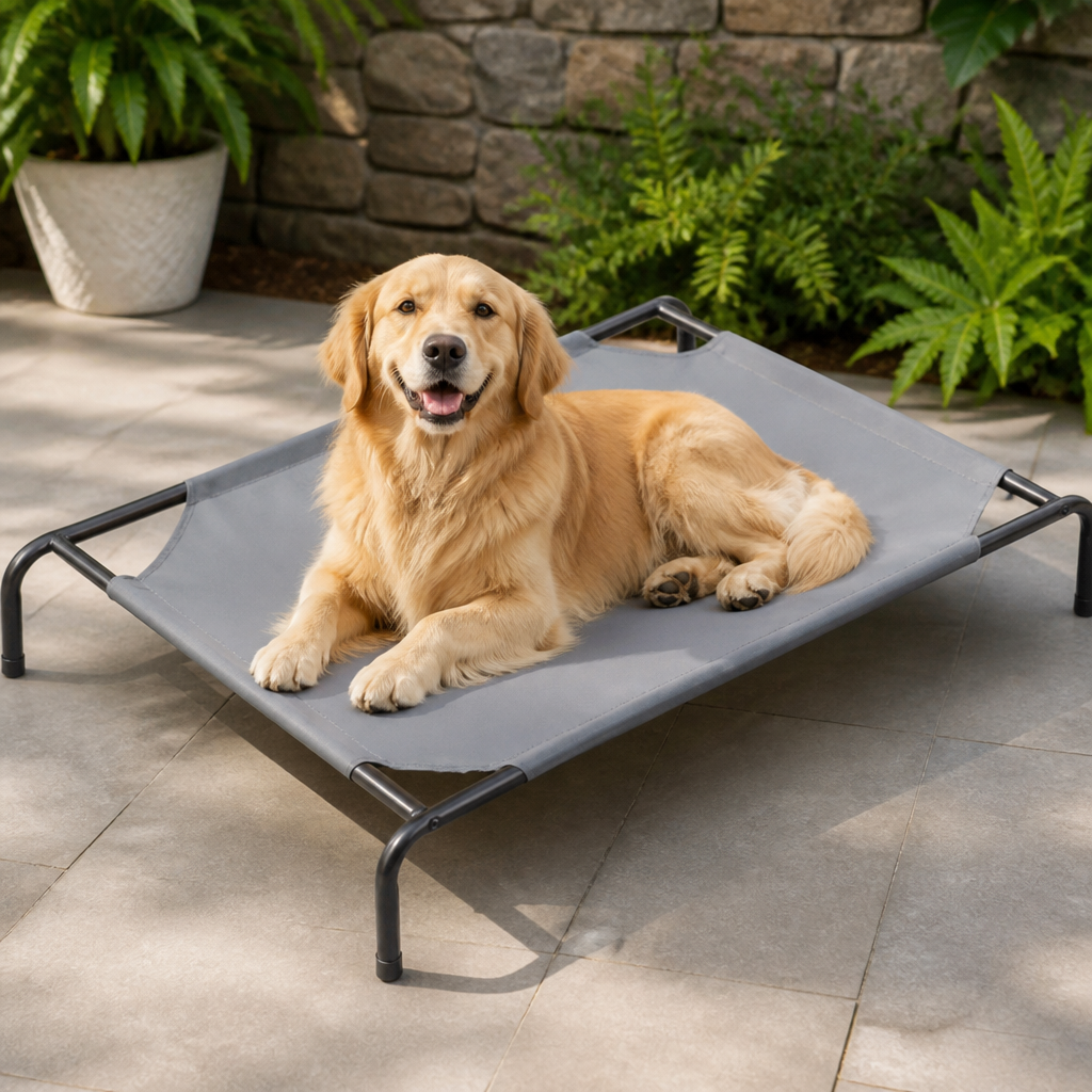 Ortekor Cooling Breathable Mesh Elevated Dog Bed