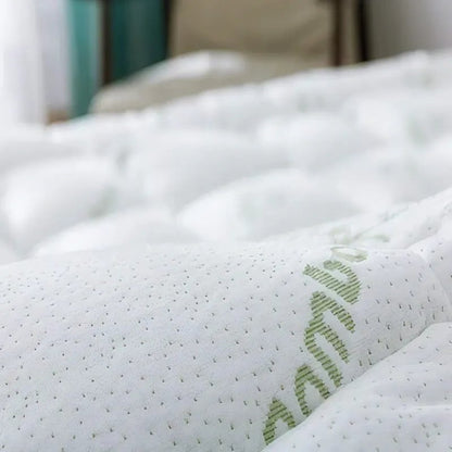 2-Inch Breathable Bamboo Mattress Pad Overlay for Cooling Comfort | Hypoallergenic Bed Cover for Hot Sleepers | Twin Full Queen King
