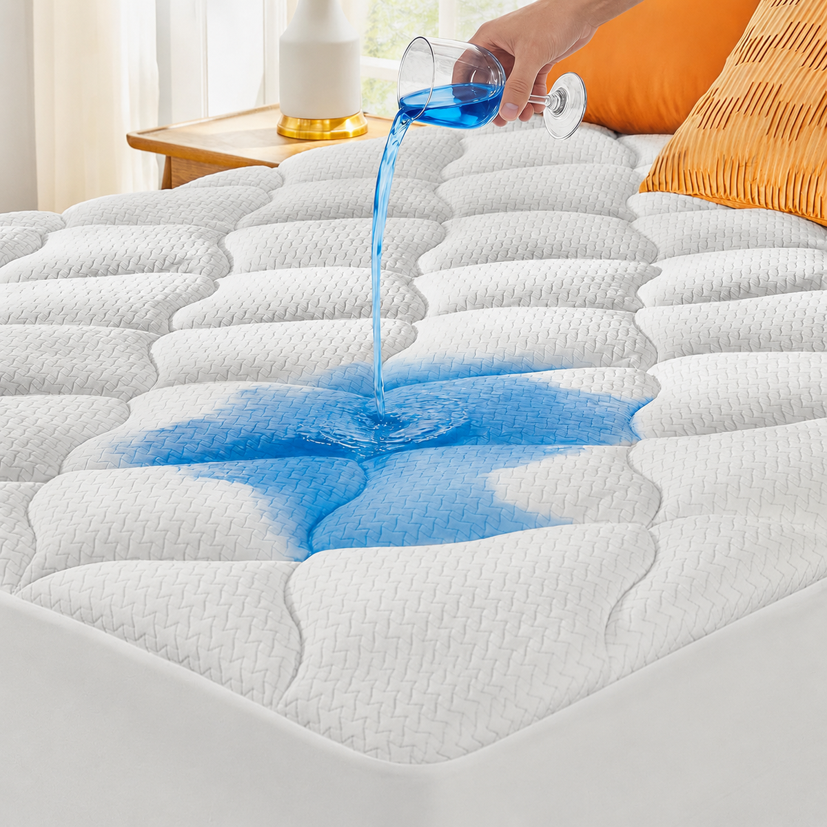 ComfortGuard | Protège-matelas imperméable à poches profondes | Respirant et silencieux pour un confort de sommeil optimal