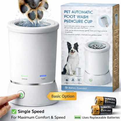 PawLuxe™ Pro — Electric Paw Cleaner & Massager