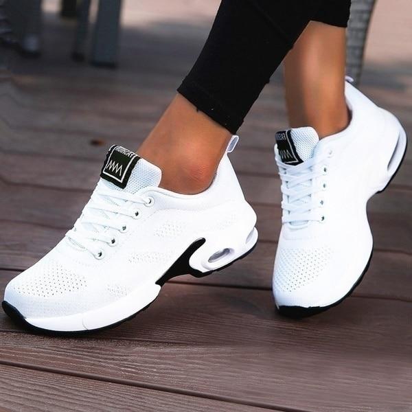 Cushioned Walking Sneakers with Gel Sole for Foot & Back Support – Lightweight Breathable Shoes for Women & Men