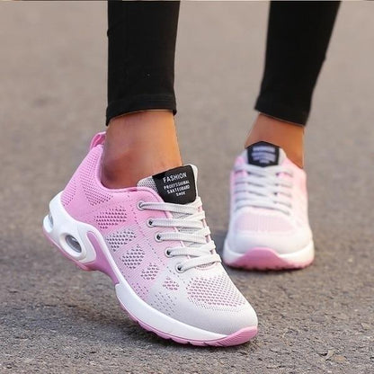 Cushioned Walking Sneakers with Gel Sole for Foot & Back Support – Lightweight Breathable Shoes for Women & Men