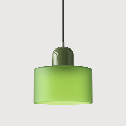 Glass Pendant Light Fixture with Adjustable Cord for Kitchen Island, Dining Room, and Living Room