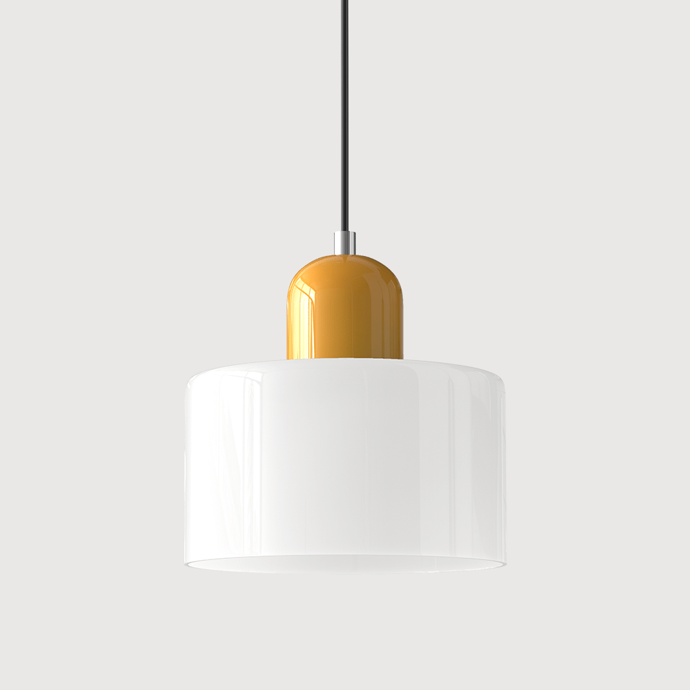 Glass Pendant Light Fixture with Adjustable Cord for Kitchen Island, Dining Room, and Living Room