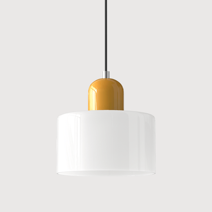 Glass Pendant Light Fixture with Adjustable Cord for Kitchen Island, Dining Room, and Living Room
