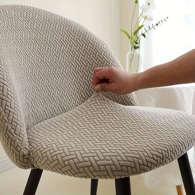 Stretch Dining Chair Slipcovers - Removable Washable Seat Protectors for Kitchen & Dining Room Furniture, Fitted Elastic Chair Covers for