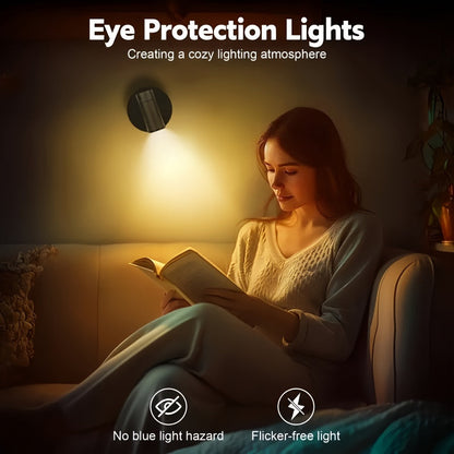 Rechargeable LED Accent Spotlight with Touch Dimmer for Artwork, Plants & Shelf Displays