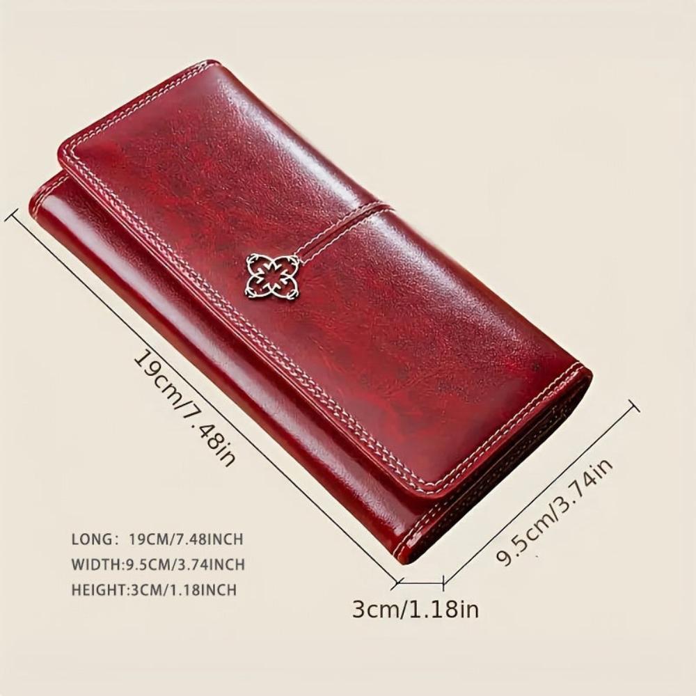 Portefeuille pliable en cuir pour femme – Porte-cartes compact à fentes multiples, design fin pour billets et cartes de crédit, usage quotidien