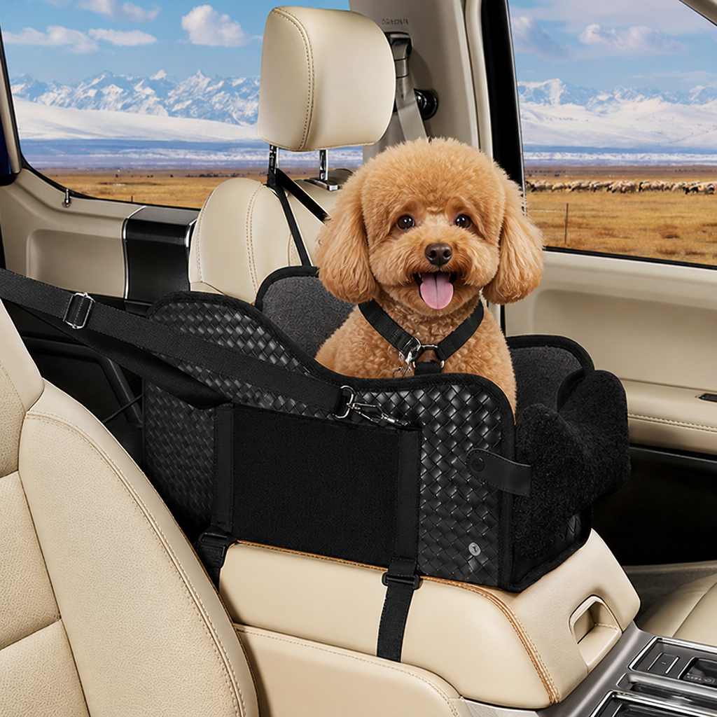 Ortekor Breathable Mesh & Safety Harness Dog Car Seat
