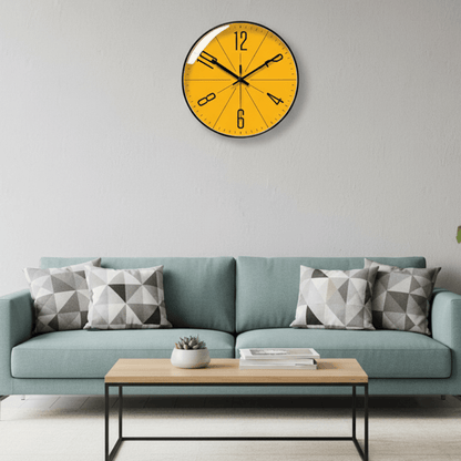 Silent Sweep Wall Clock – Scandinavian Minimalist Design with Bold Numerals for Living Room, Bedroom & Office