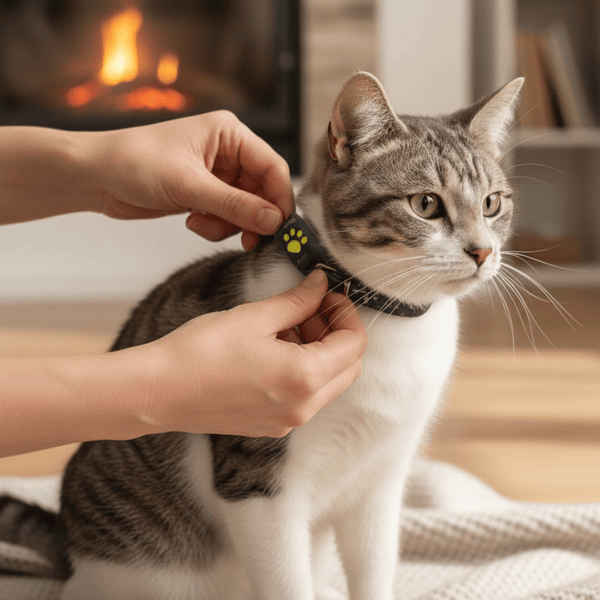 Ortekor Pet Tracker Series | GPS Cat Collar with Real-Time Location Updates | Lightweight Design for Cat Safety