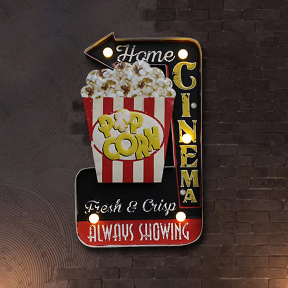LED Novelty Wall Light Battery-Powered Metal Sign Sconce for Kids Room, Game Room & Man Cave – Beer, Car, Anchor Shaped Night Light in