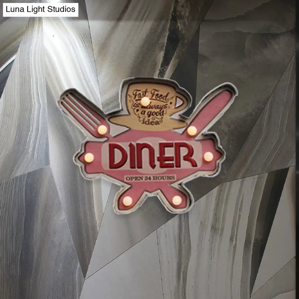LED Novelty Wall Light Battery-Powered Metal Sign Sconce for Kids Room, Game Room & Man Cave – Beer, Car, Anchor Shaped Night Light in