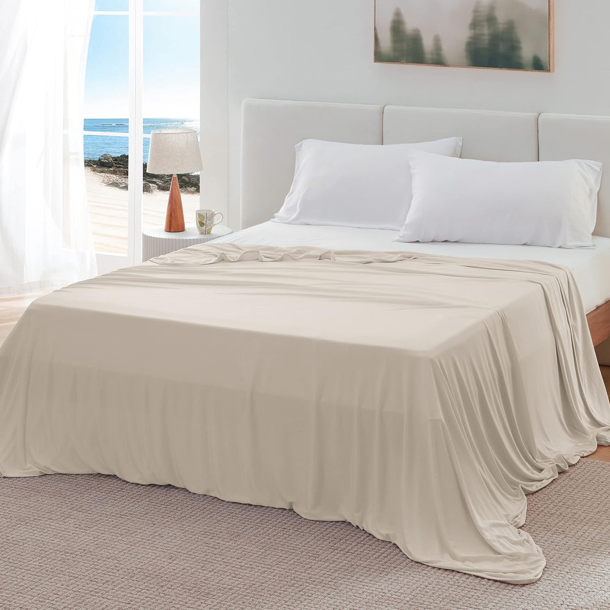 Confort douillet | Couverture rafraîchissante d'été en rayonne de bambou pour les dormeurs qui ont chaud | Jeté léger pour les voyages et l'extérieur