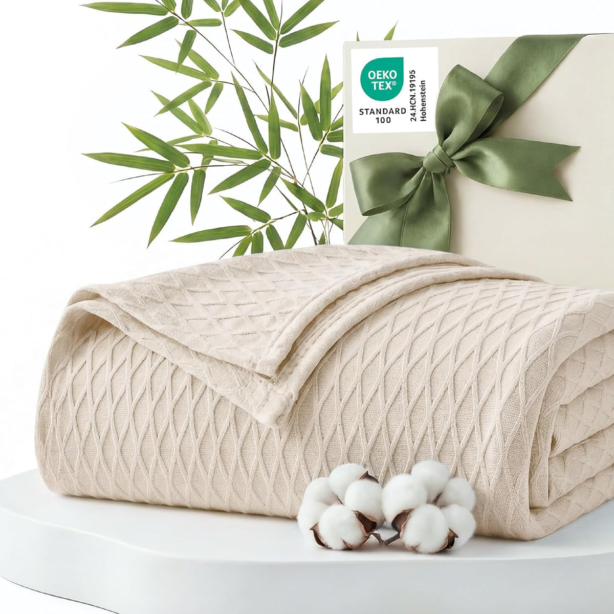 Confort douillet | Couverture rafraîchissante en rayonne de bambou pour dormeurs ayant chaud | Jeté d'été léger et respirant pour lit et canapé