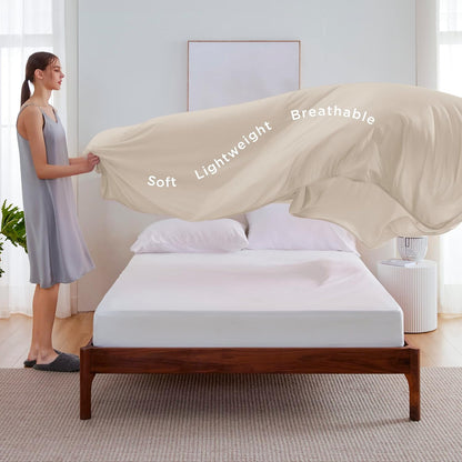 Confort douillet | Couverture rafraîchissante d'été en rayonne de bambou pour les dormeurs qui ont chaud | Jeté léger pour les voyages et l'extérieur