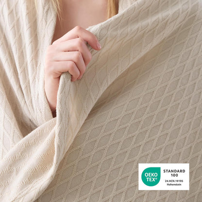 Confort douillet | Couverture rafraîchissante en rayonne de bambou pour dormeurs ayant chaud | Jeté d'été léger et respirant pour lit et canapé