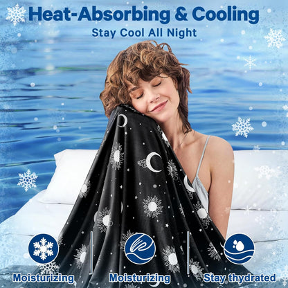 Confort douillet | Couverture rafraîchissante en tissu double face | Couverture d'été légère pour les dormeurs ayant chaud et les voyages
