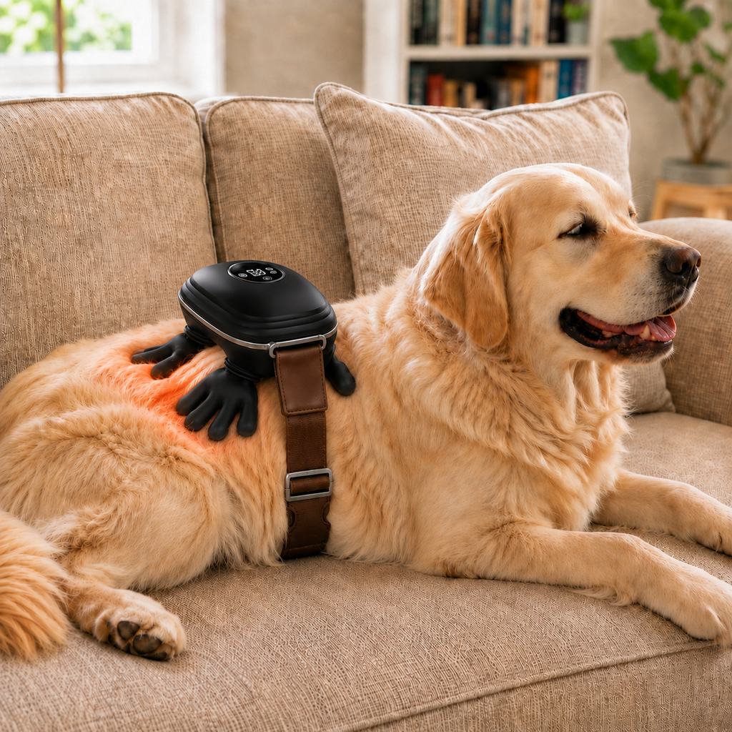 Ortekor Hands-Free Dog Massager with Heat – Bionic Kneading for Post-Walk Relaxation & Everyday Comfort