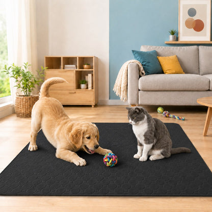 Ortekor Reusable Washable Pet Pee Pad for Cats & Dogs - Absorbent Non-Slip Floor Mat for Indoor Potty Training, Playpens & Crates