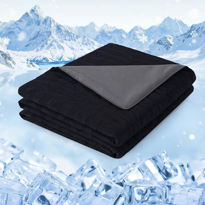 Confort douillet | Couverture rafraîchissante au design réversible | Légère et respirante pour les personnes ayant chaud en dormant