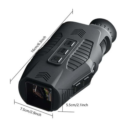 Infrared Night Vision Monocular with HD Recording & 10x Zoom for Hunting, Wildlife & Security