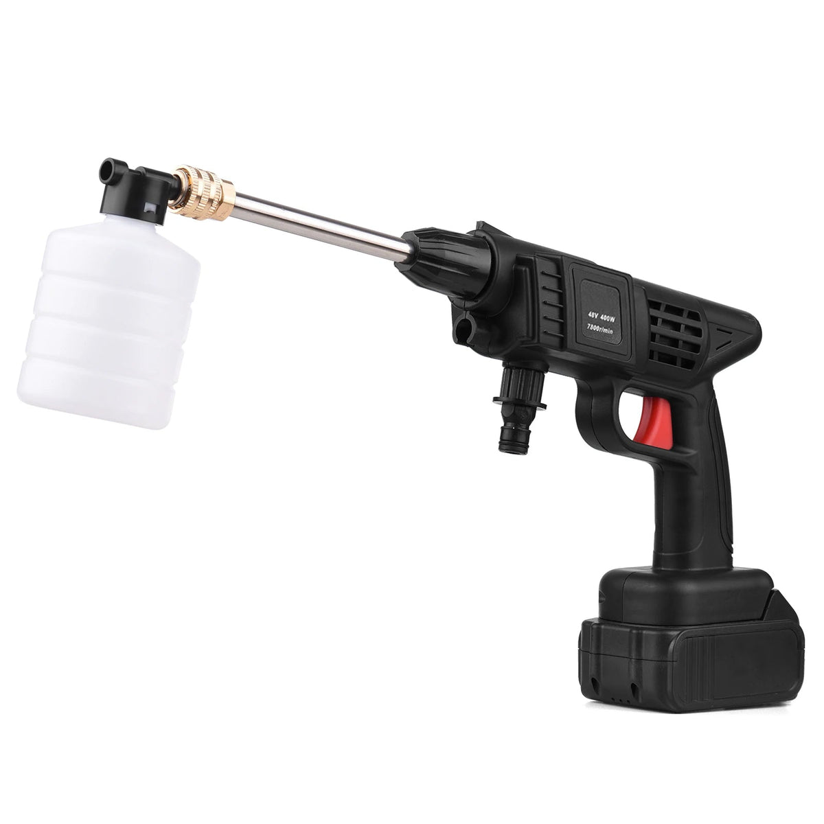 Cordless High-Pressure Water Sprayer with Rechargeable Battery 36V 1500W for Cars Driveways Patios Outdoor Deep Cleaning Portable Handheld