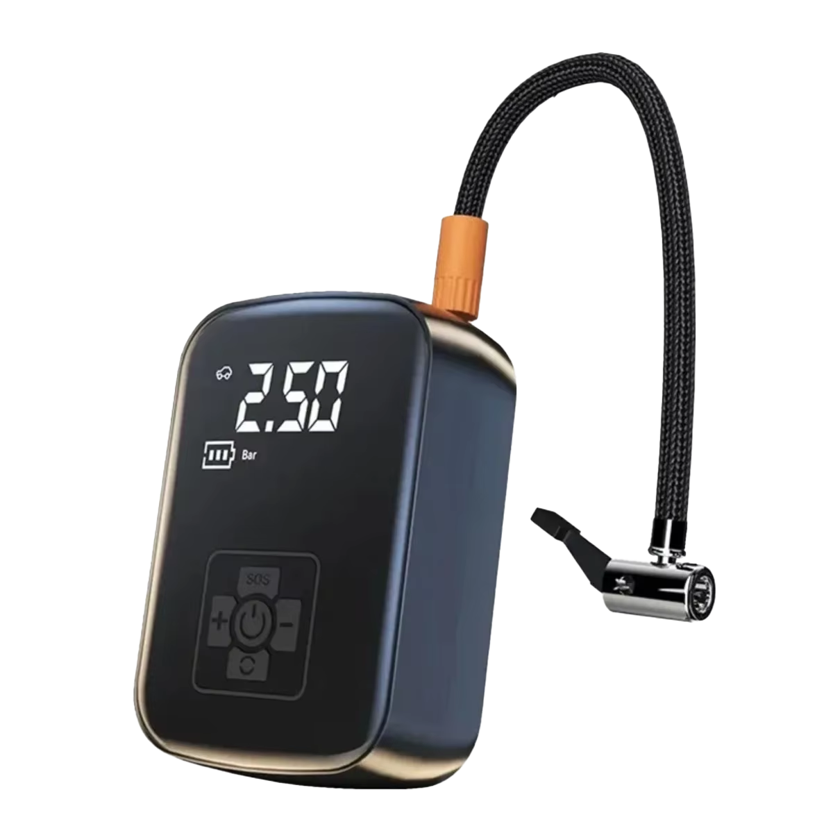 Portable Battery Air Compressor with Auto Shutoff & LED Light for Cars, Bikes, Sports Equipment