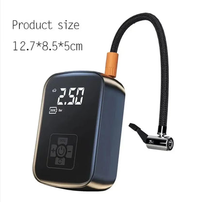 Portable Electric Tire Inflator – Dual-Pump Auto Air Compressor with Digital Display for Cars, Bikes & More