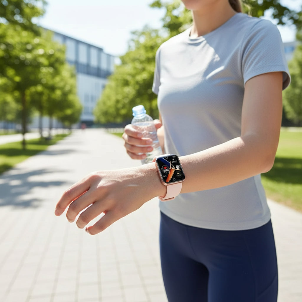 Montre connectée avec mesure de la tension artérielle et de la glycémie, montre de fitness avec appels Bluetooth pour le bien-être